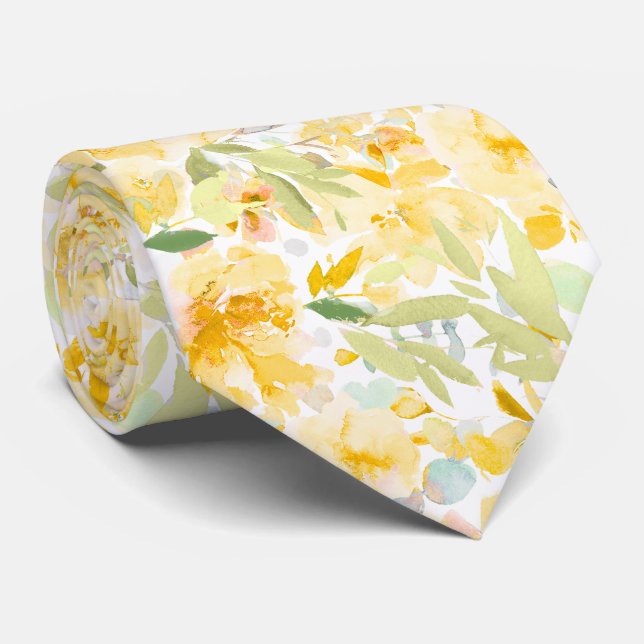 PixDezines H2 Sommarblommor Ljus Färg Slips (Rullad)