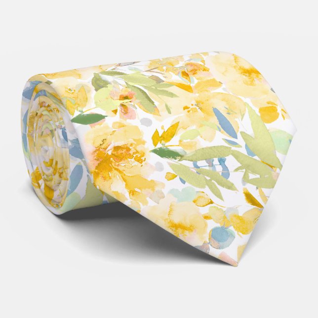 PixDezines H2 Sommarblommor Ljus Färg Slips (Rullad)