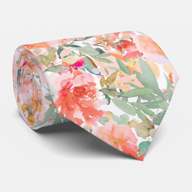 PixDezines H2 Sommarblommor Ljus Färg Slips (Rullad)