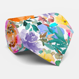 PixDezines H2 Sommarblommor Ljus Färg Slips