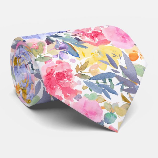 PixDezines H2 sommarblommor ljusa nyanser Slips (Rullad)