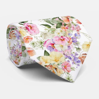 PixDezines H2-sommarträdgårdsblommor DIY färg Slips