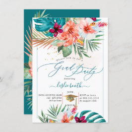 PixDezines H2 Tropical Paradise Luau Studenten in Inbjudningar
