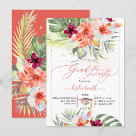 PixDezines H2 Tropiskt Paradis Luau-Examen Inbjudningar