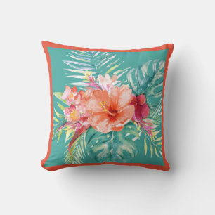 PixDezines H2Tropical Paradise Flowers DIY färg Kudde