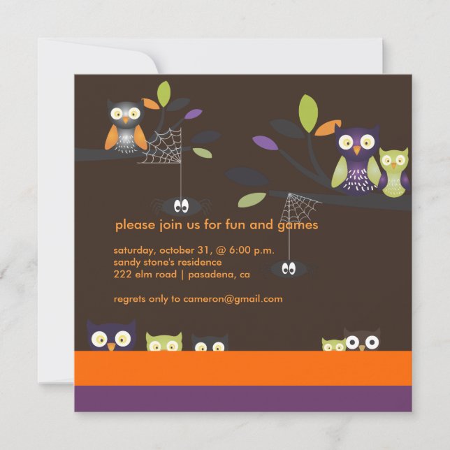 PixDezines Halloween, Bus eller Godis Inbjudningar (Framsida)