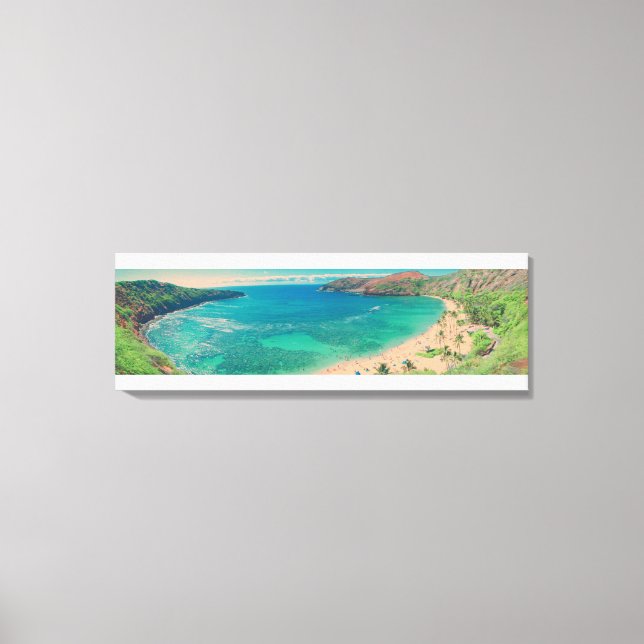 PixDezines Hanauma Bay 76x18" Canvastryck (Framsida)
