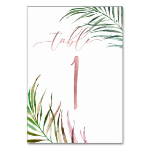 PixDezines Handflatan Fronds Faux Ro Guld/DIY Bord Bordsnummer