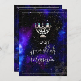 PixDezines Hanukkah Firande, Roligt Script-teckens Inbjudningar