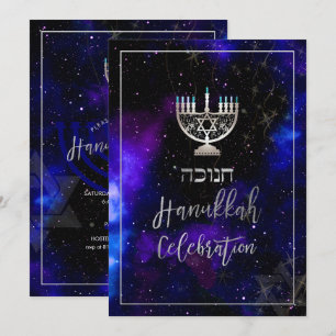 PixDezines Hanukkah Firande, Roligt Script-teckens Inbjudningar