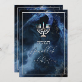 PixDezines Hanukkah Firande, Roligt Script-teckens Inbjudningar