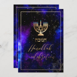 PixDezines Hanukkah Firande, Roligt Script-teckens Inbjudningar
