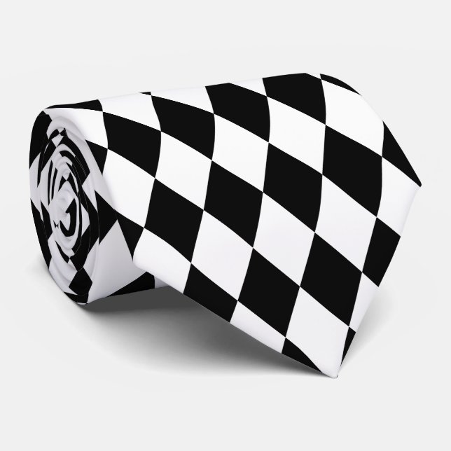 PixDezines harlequin DIY-bakgrund färg Slips (Rullad)