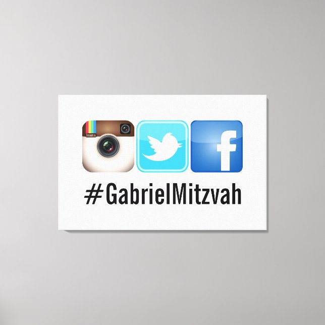 PixDezines Hashtag Party Fotos skylt (Framsida)