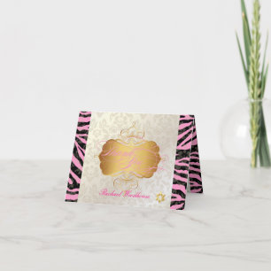 PixDezines Haute Coutour Damask+Zebra Tack Kort