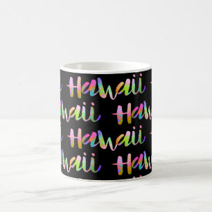 PixDezines Hawaii Lava Regnbåge DIY-bakgrund Kaffemugg