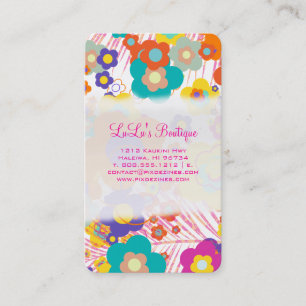 PixDezines Hawaii Mod Daisies Visitkort