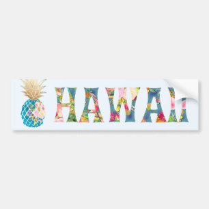 PixDezines Hawaii Pineapple Bildekal