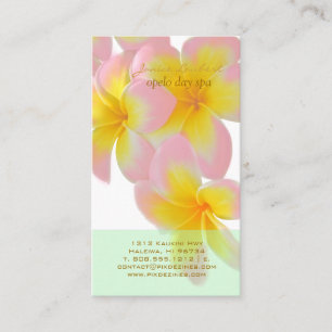 PixDezines Hawaii Rosa Plumeria/DIY färg Visitkort
