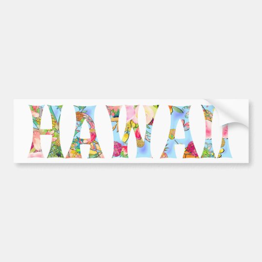PixDezines Hawaii Tiki typografi Bildekal