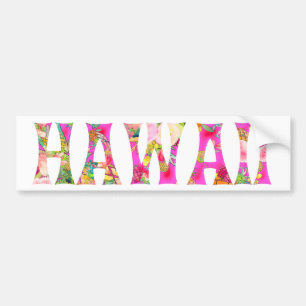 PixDezines Hawaii Tiki Typografi Bildekal