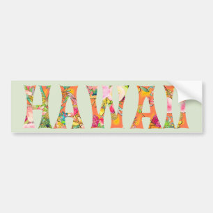 PixDezines Hawaii Tiki Typography Bildekal