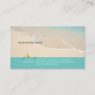 PixDezines Hawaiian Beach/DIY typsnitt Visitkort