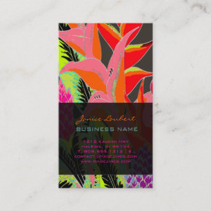PixDezines Hawaiian Jungle 3 Visitkort