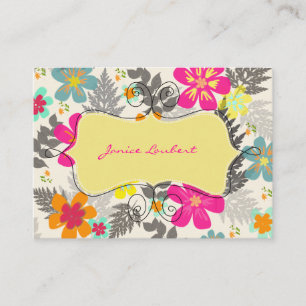 PixDezines Hawaiian Jungle/DIY Background färg Visitkort
