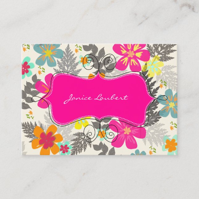 PixDezines Hawaiian Jungle/DIY Background färg Visitkort (Framsida)