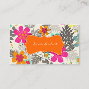 PixDezines Hawaiian Jungle/Diy Background färg Visitkort