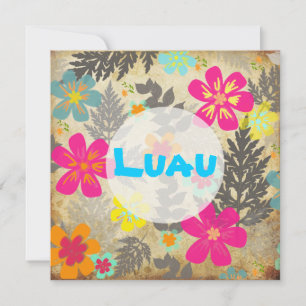 PixDezines hawaiian jungle/DIY-bakgrund färg Inbjudningar