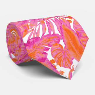 PixDezines Hawaiian Jungle Hot Pink Orange Slips