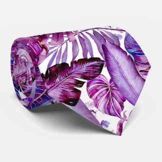 PixDezines Hawaiian Jungle Merlot Lila Lövverk Slips