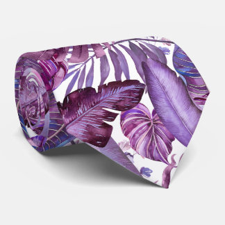 PixDezines Hawaiian Jungle Merlot Lila Lövverk Slips