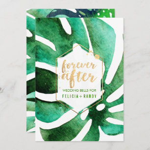 PixDezines Hawaiian Monstera/DIY Background färg Inbjudningar