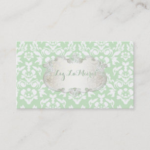 PixDezines hemute coutour Damask/DIY-bakgrund Visitkort
