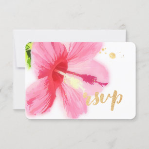 PixDezines hibiscus/blommigt/osa OSA Kort