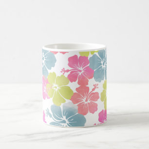 PixDezines hibiscus/Diy-bakgrund färg Kaffemugg