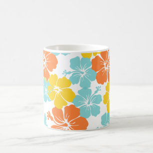 PixDezines hibiscus/Diy-bakgrund färg Kaffemugg