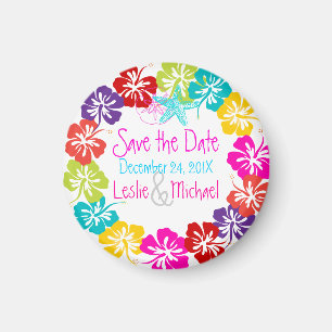 PixDezines hibiscus lei, Spara datumet Magnet