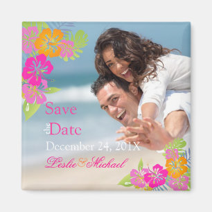 PixDezines hibiscus leis, Spara datum Magnet