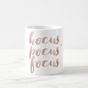 PixDezines Hokus/Pokus/Fokus/Falskt Rosa Guld Kaffemugg