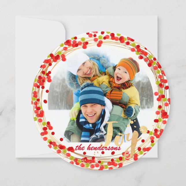 PixDezines holly wand/helgdagskort Julkort (Framsida)