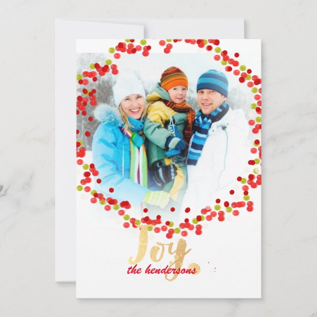 PixDezines holly wand/helgdagskort Julkort (Framsida)