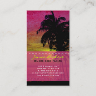 PixDezines hula sunset Visitkort