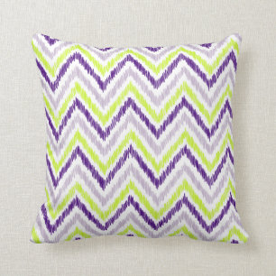 PixDezines ikat chevron/Diy-bakgrund färg Kudde