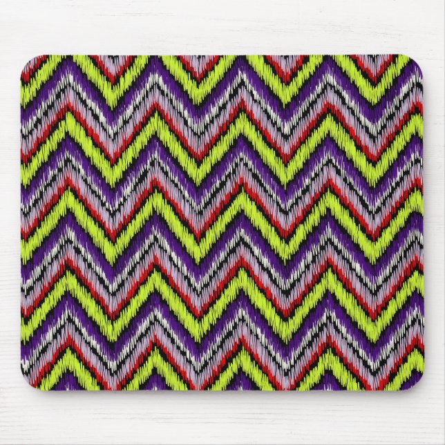 PixDezines ikat chevron/DIY-bakgrund Musmatta (Framsidan)
