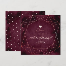 PixDezines Iridescent  Rosa+Garnett, Matron Inbjudningar