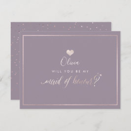 PixDezines Iridescent  Rosa, Maid of honor Inbjudningar